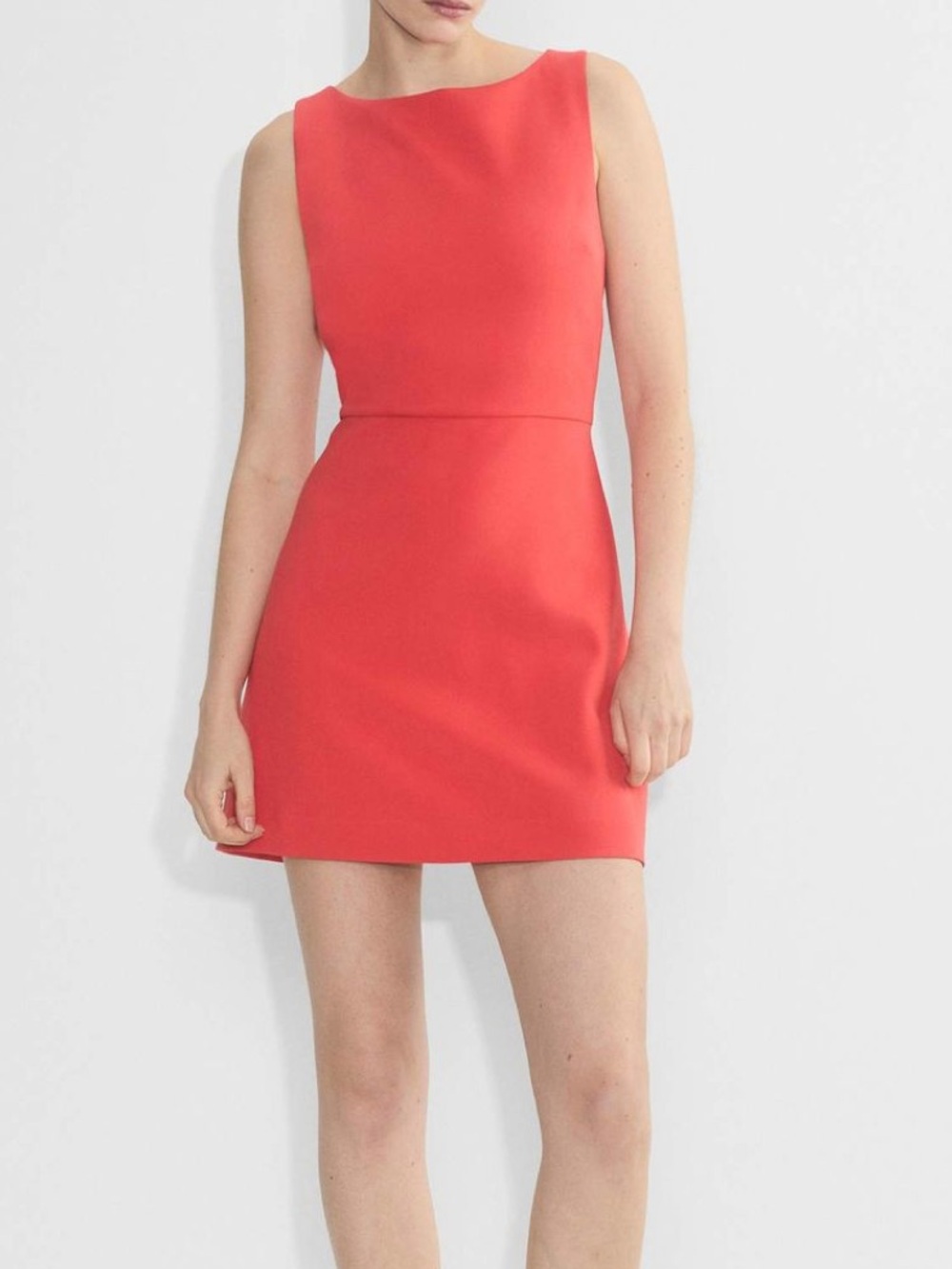 Aritzia Babaton Bond Dress - Cherry Red Linen